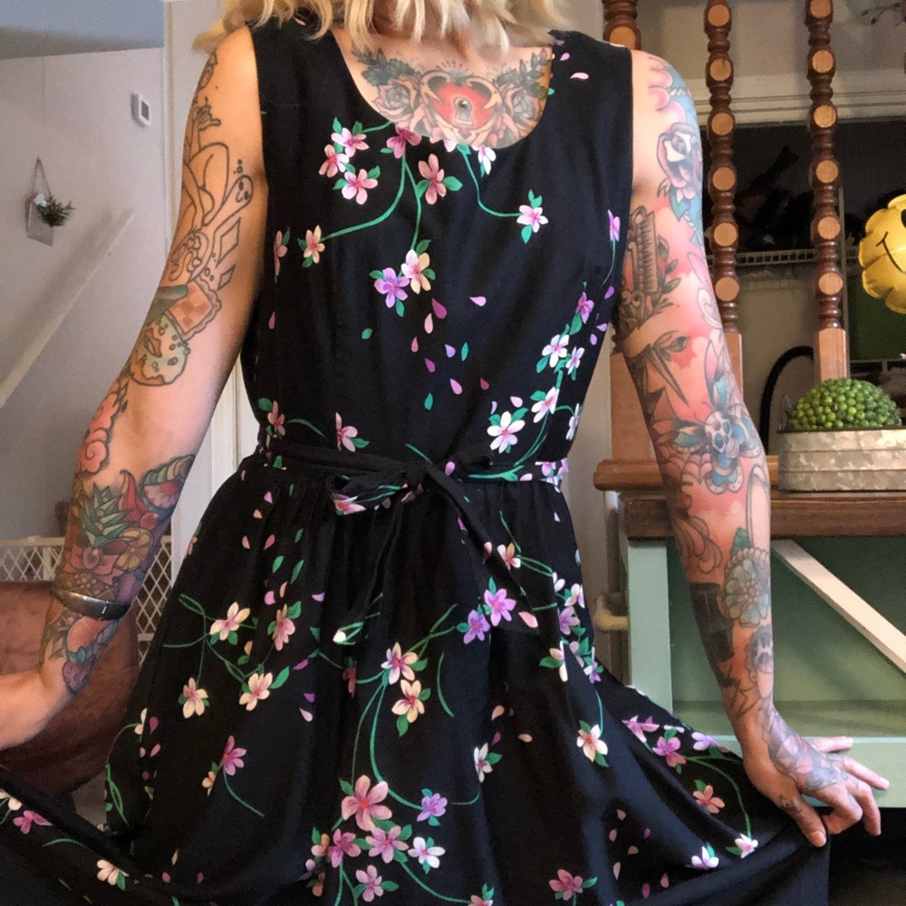 1950s floral dress